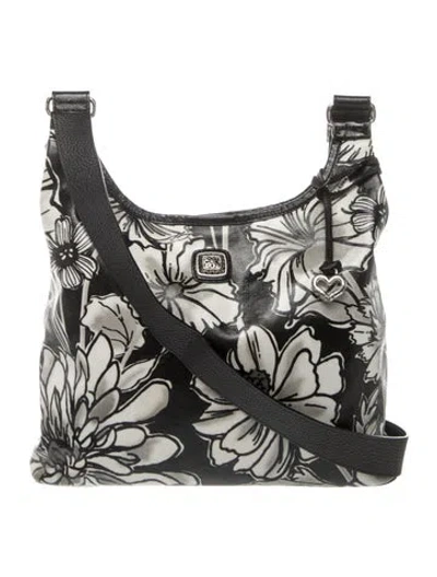 Pre-owned Brighton Leather Shoulder Bag In Grey