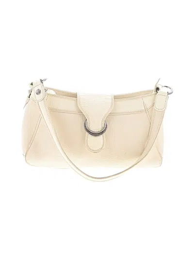 Pre-owned Brighton Leather Shoulder Bag In Ivory