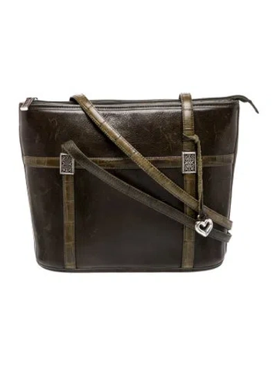 Pre-owned Brighton Leather Shoulder Bag In Multi