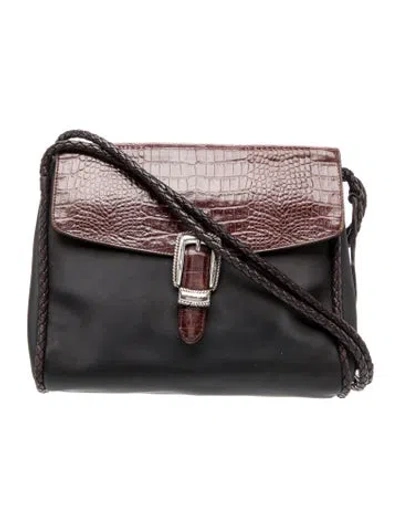 Pre-owned Brighton Leather Shoulder Bag In Multi