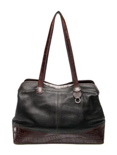Pre-owned Brighton Leather Shoulder Bag In Multi