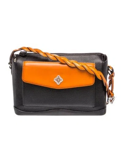 Pre-owned Brighton Leather Shoulder Bag In Multi