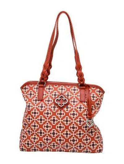 Pre-owned Brighton Leather Shoulder Bag In Multicolor