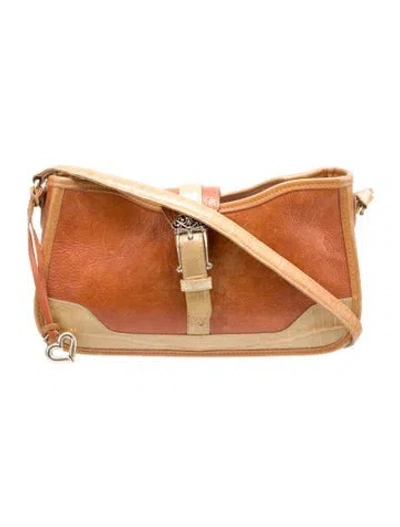 Pre-owned Brighton Leather Shoulder Bag In Neutral