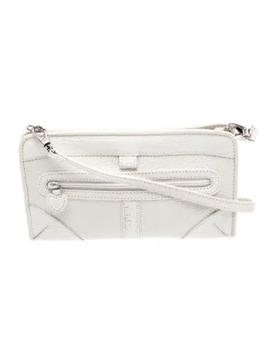 Pre-owned Brighton Leather Shoulder Bag In Neutral