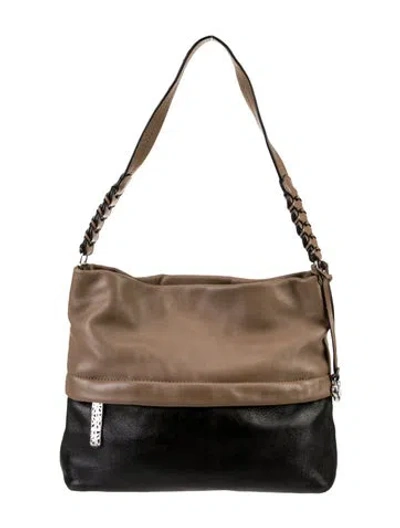 Pre-owned Brighton Leather Shoulder Bag In Neutral
