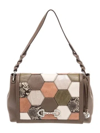 Pre-owned Brighton Leather Shoulder Bag In Neutral