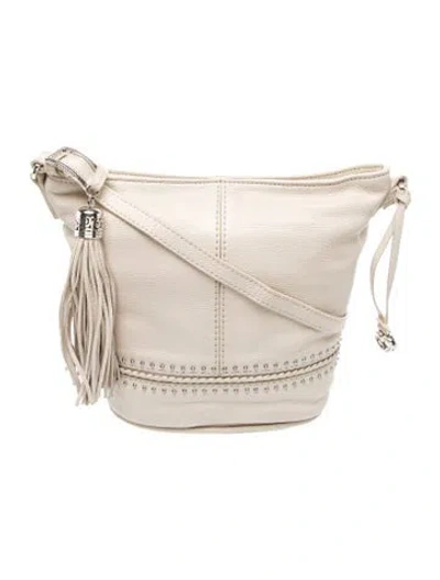 Pre-owned Brighton Leather Shoulder Bag In Neutrals