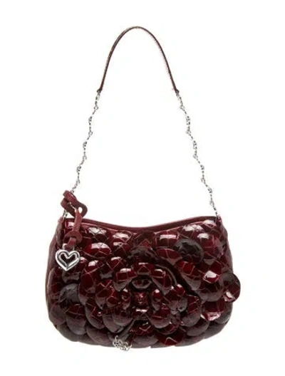 Pre-owned Brighton Leather Shoulder Bag In Red