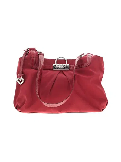 Pre-owned Brighton Leather Shoulder Bag In Red