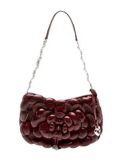 Pre-owned Brighton Leather Shoulder Bag In Red