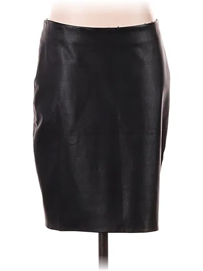 Pre-owned Brighton Leather Skirt In Black