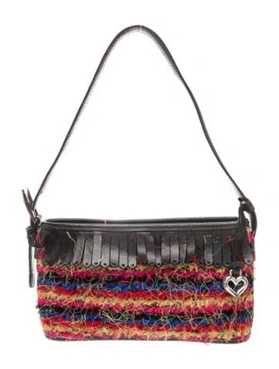 Pre-owned Brighton Leather Top Handle Bag In Black