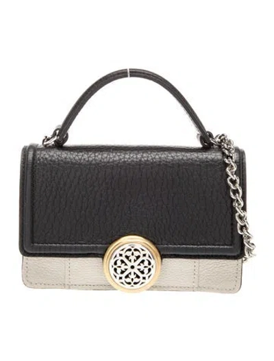 Pre-owned Brighton Leather Top Handle Bag In Black