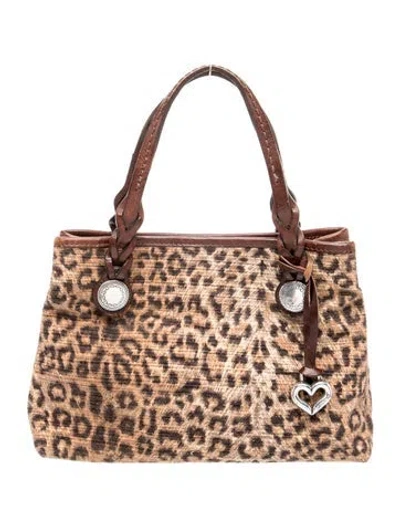 Pre-owned Brighton Leather Top Handle Bag In Brown