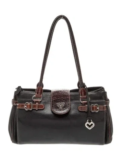 Pre-owned Brighton Leather Top Handle Bag In Multi