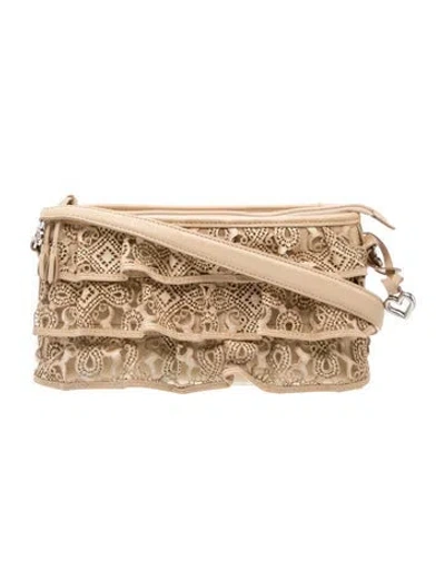 Pre-owned Brighton Leather Top Handle Bag In Neutrals