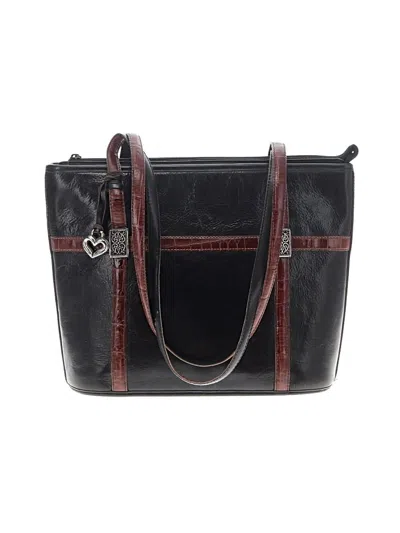 Pre-owned Brighton Leather Tote Bag In Black