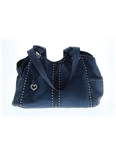 Pre-owned Brighton Leather Tote Bag In Blue