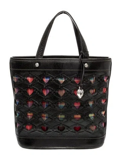 Pre-owned Brighton Leather Tote In Black