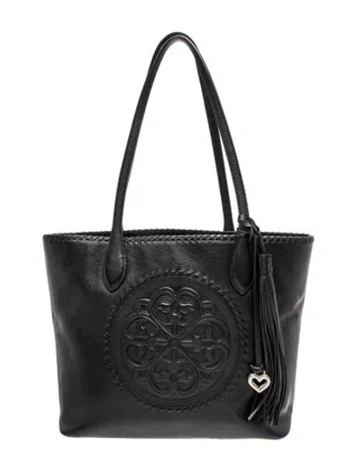 Pre-owned Brighton Leather Tote In Black