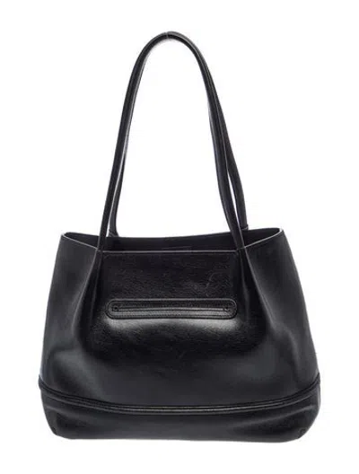 Pre-owned Brighton Leather Tote In Black