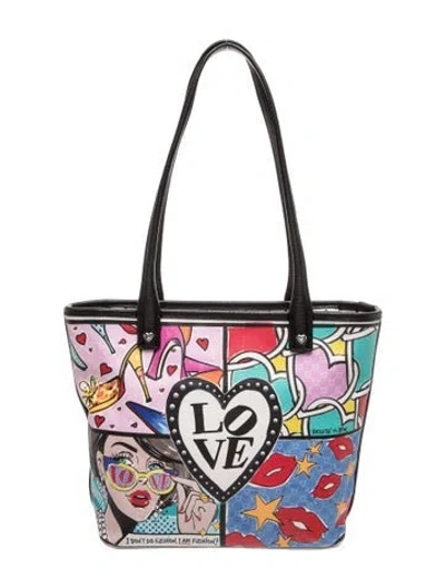 Pre-owned Brighton Leather Tote In Multi