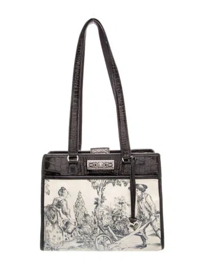 Pre-owned Brighton Leather Tote In Neutrals