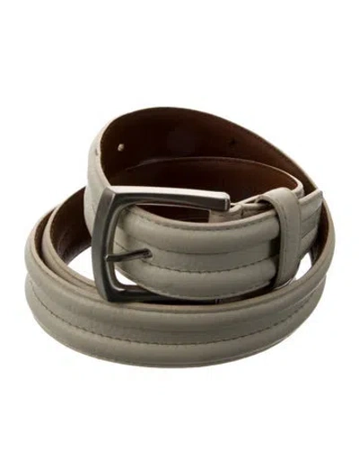 Pre-owned Brighton Leather Waist Belt In Neutral