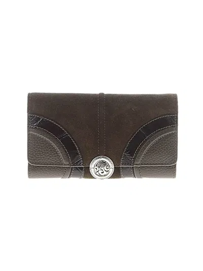 Pre-owned Brighton Leather Wallet In Gray
