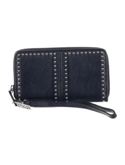 Pre-owned Brighton Leather Wristlet W/ Tags In Blue