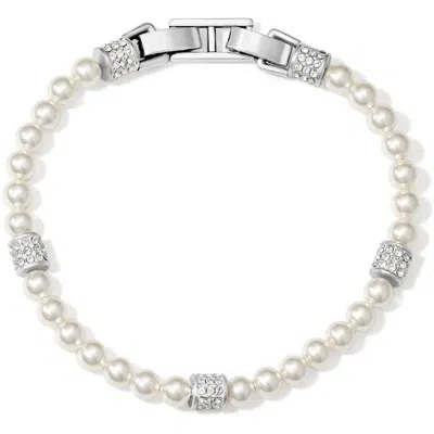 Brighton Meridian Petite Pearl Bracelet In Silver-pearl