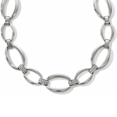 Brighton Meridian Swing Statement Necklace In Silver In Metallic