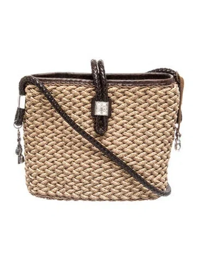 Pre-owned Brighton Messenger Bag In Brown