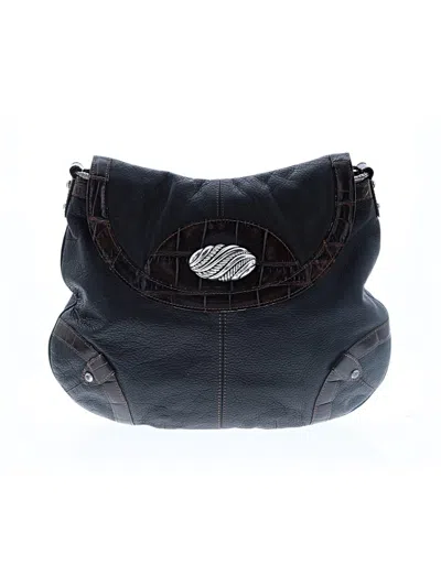 Pre-owned Brighton Messenger In Black