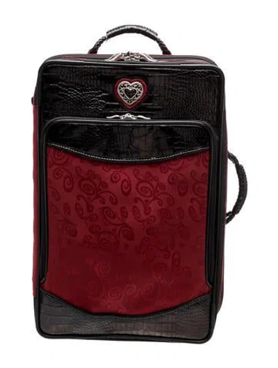 Pre-owned Brighton Microguccissima Backpack In Red