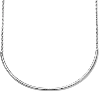 Brighton Monogram Chocker Charm Necklace In Silver