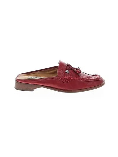 Pre-owned Brighton Mule/clog In Burgundy