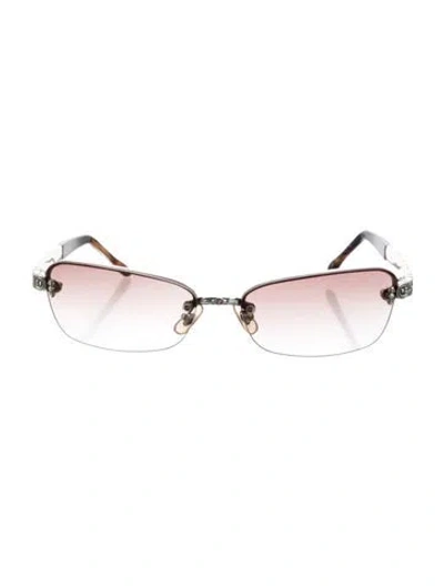 Pre-owned Brighton Narrow Gradient Sunglasses In Brown