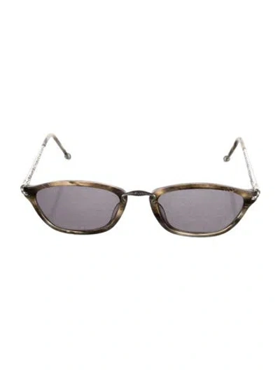 Pre-owned Brighton Narrow Tinted Sunglasses In Grey