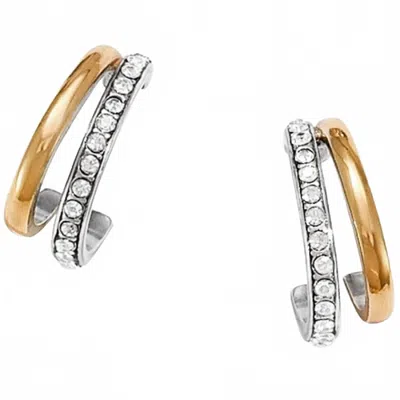 Brighton Neptune's Rings Medium Post Hoop Earrings In Silver In Purple