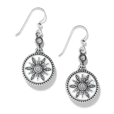 Brighton Neve French Wire Earrings In Silver & White In Multi