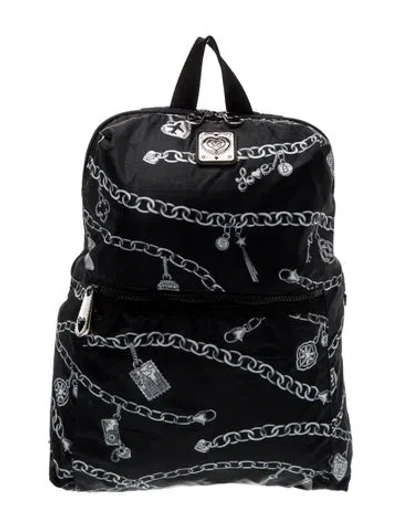 Pre-owned Brighton Nylon Backpack In Black