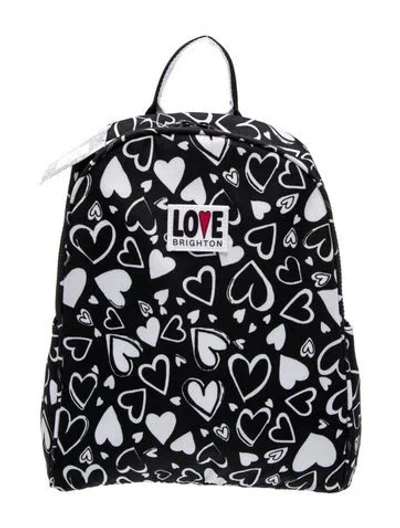 Pre-owned Brighton Nylon Backpack W/ Tags In Black