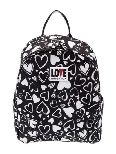Pre-owned Brighton Nylon Backpack W/ Tags In Black