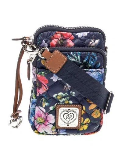Pre-owned Brighton Nylon Crossbody Bag In Blue