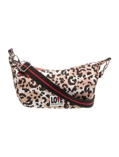 Pre-owned Brighton Nylon Crossbody Bag In Brown