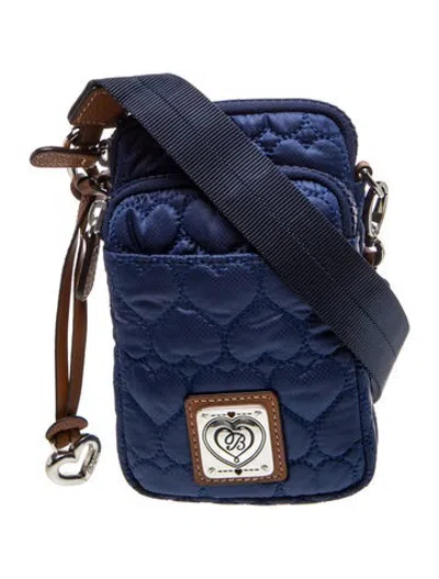 Pre-owned Brighton Nylon Crossbody Bag W/ Tags In Blue