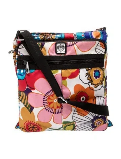 Pre-owned Brighton Nylon Messenger Bag In White