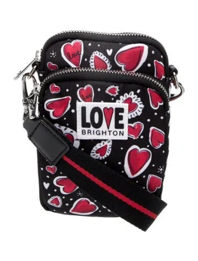 Pre-owned Brighton Nylon Shoulder Bag In Black